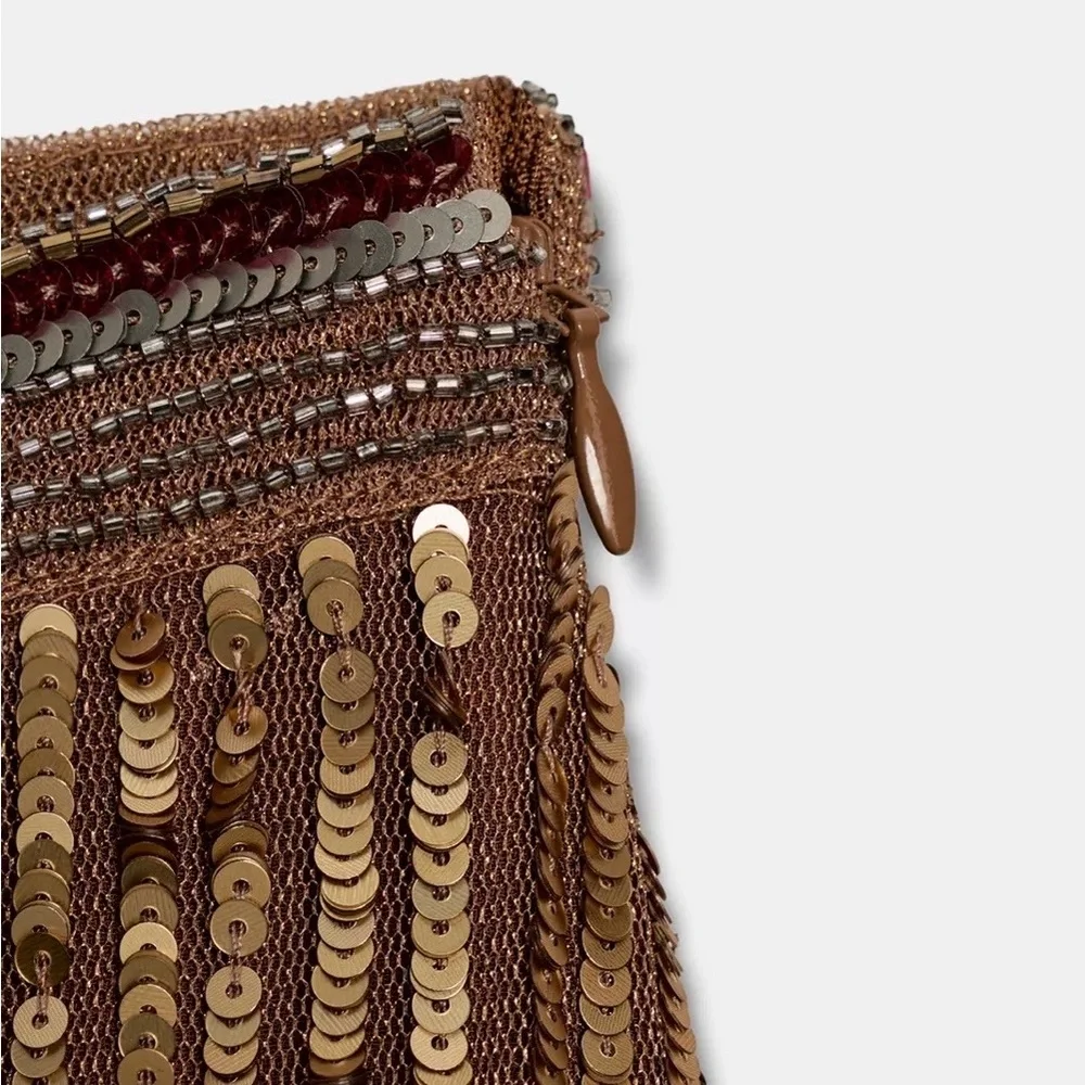 ZW Collection Linited Edition Embroidered Sequin Skirt - Picture 4 of 4